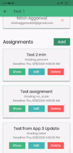 Delete Assignment